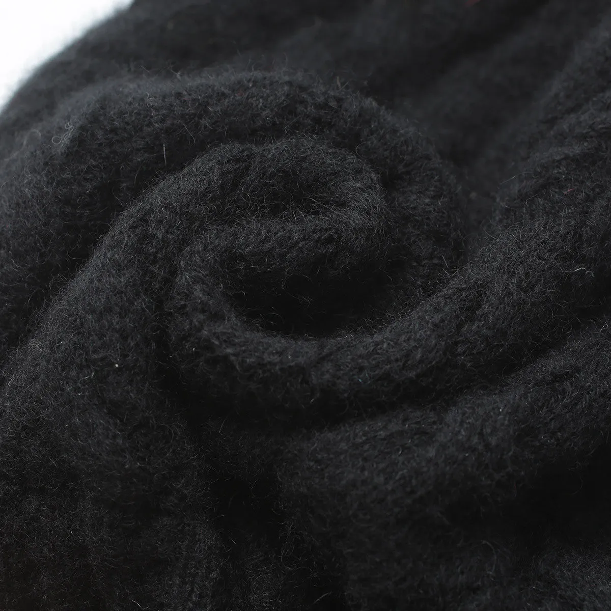 100% Cashmere Cable Slouchy Beanie