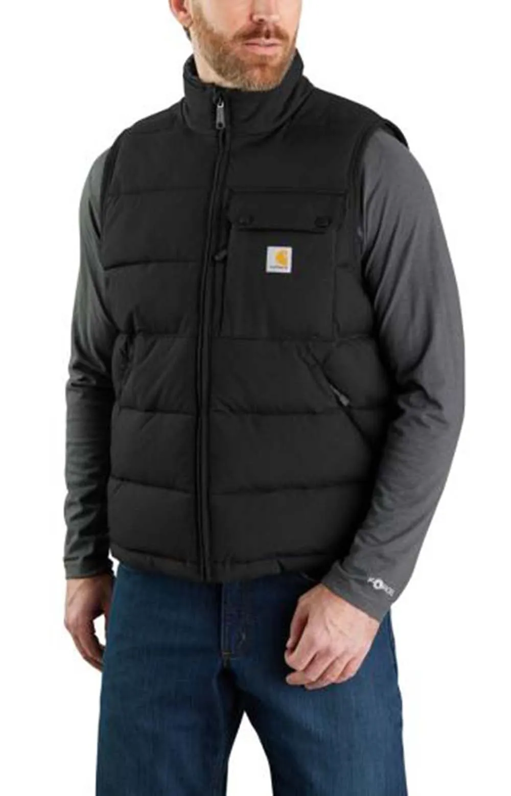 (105475) Montana Loose Fit Insulated Vest - Black