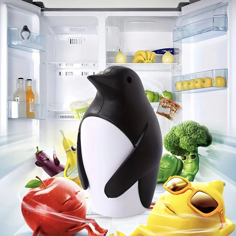 1pc Adorable Penguin Refrigerator Deodorizer Box - Effectively Eliminates Unpleasant Odors, Freshens Fridge and Freezer, Fun, Practical, and Space-Saving Kitchen Accessory for a Cleaner Home