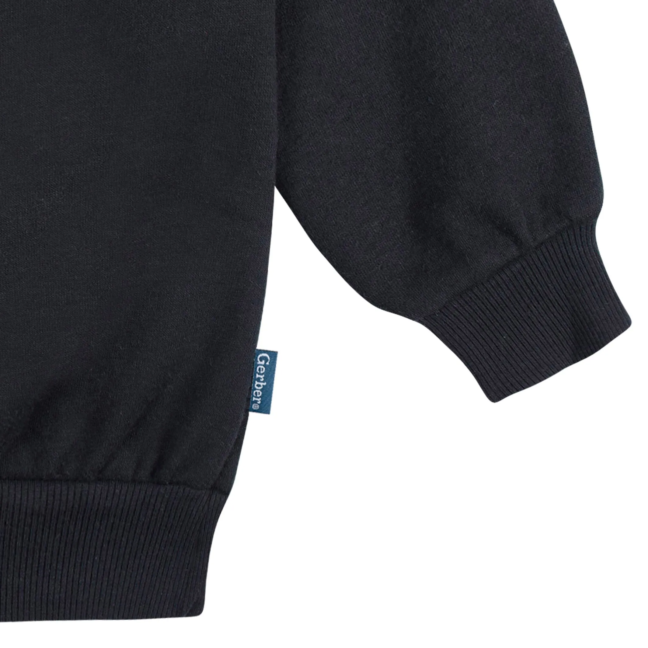 2-Piece Infant & Toddler Neutral Black Sweatshirt & Pant Set