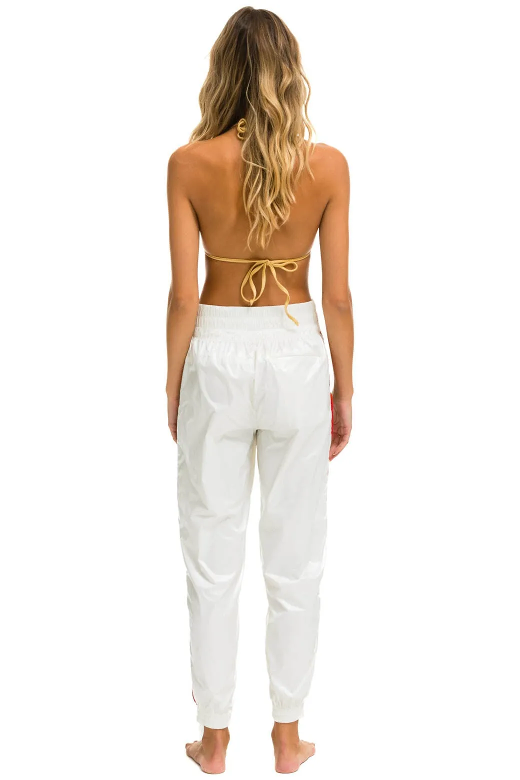 5 STRIPE HI RISE WIND PANT - VINTAGE WHITE