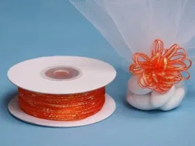 50 Yards 1/8" DIY Coral Orange Pull Ribbon Wedding Party Dress Favor Gift Craft