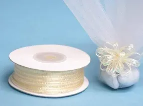 50 Yards 1/8" DIY Ivory Pull Ribbon Wedding Party Dress Favor Gift Craft