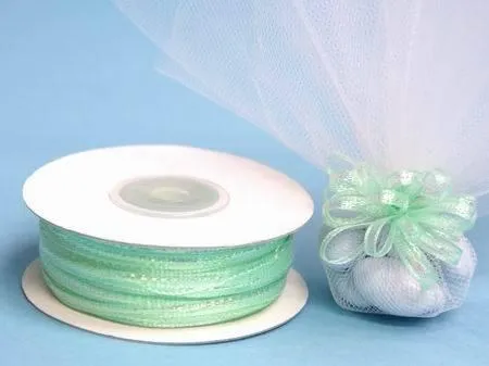 50 Yards 1/8" DIY Mint Pull Ribbon Wedding Party Dress Favor Gift Craft