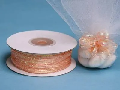 50 Yards 1/8" DIY Peach Pull Ribbon Wedding Party Dress Favor Gift Craft