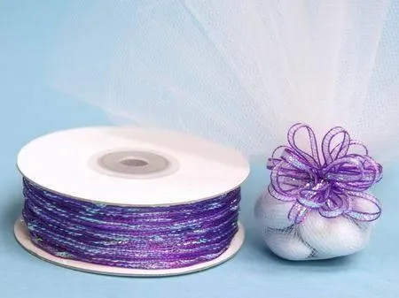 50 Yards 1/8" DIY Purple Pull Ribbon Wedding Party Dress Favor Gift Craft