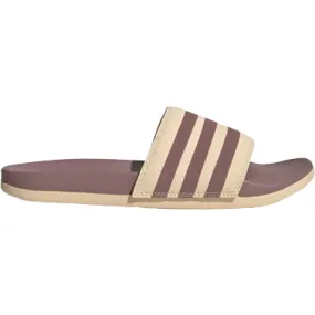 Adidas Women's Adilette Comfort Slides - Sand Strata / Purple