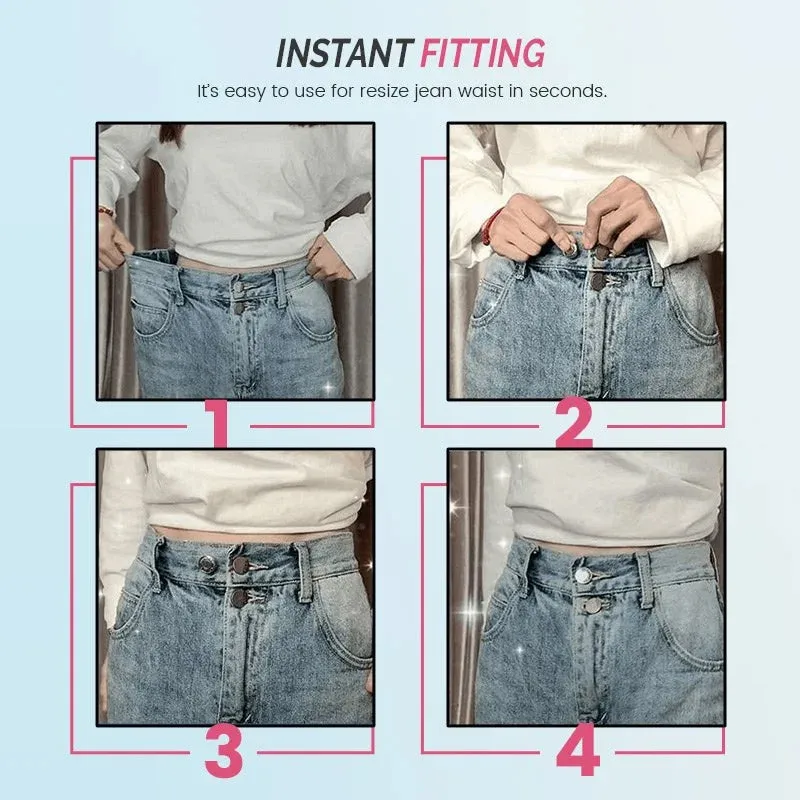 Adjustable No-Sew Jeans Button