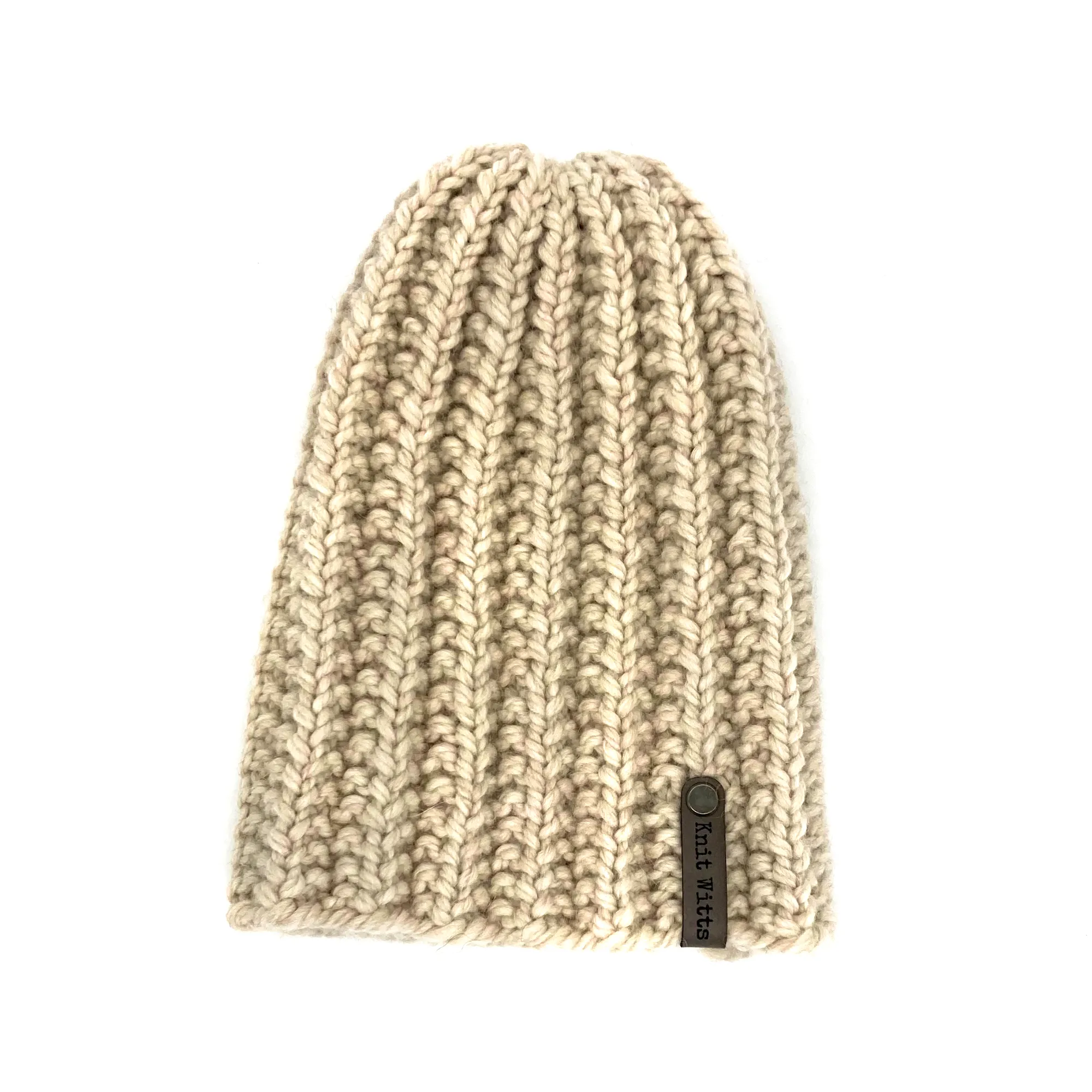 Adult Knit Beanie | Chestnut | Slouchy or Watchman cap | Knit Witts Global