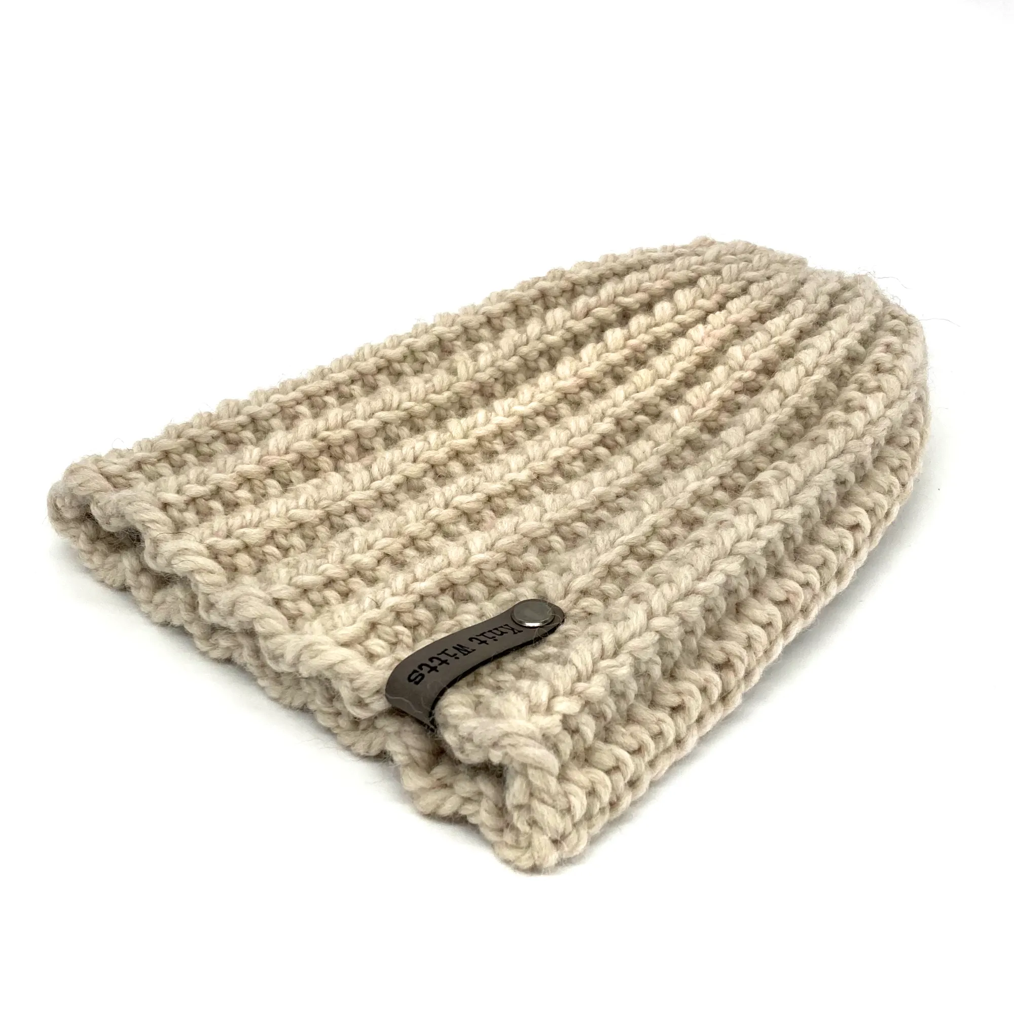 Adult Knit Beanie | Chestnut | Slouchy or Watchman cap | Knit Witts Global