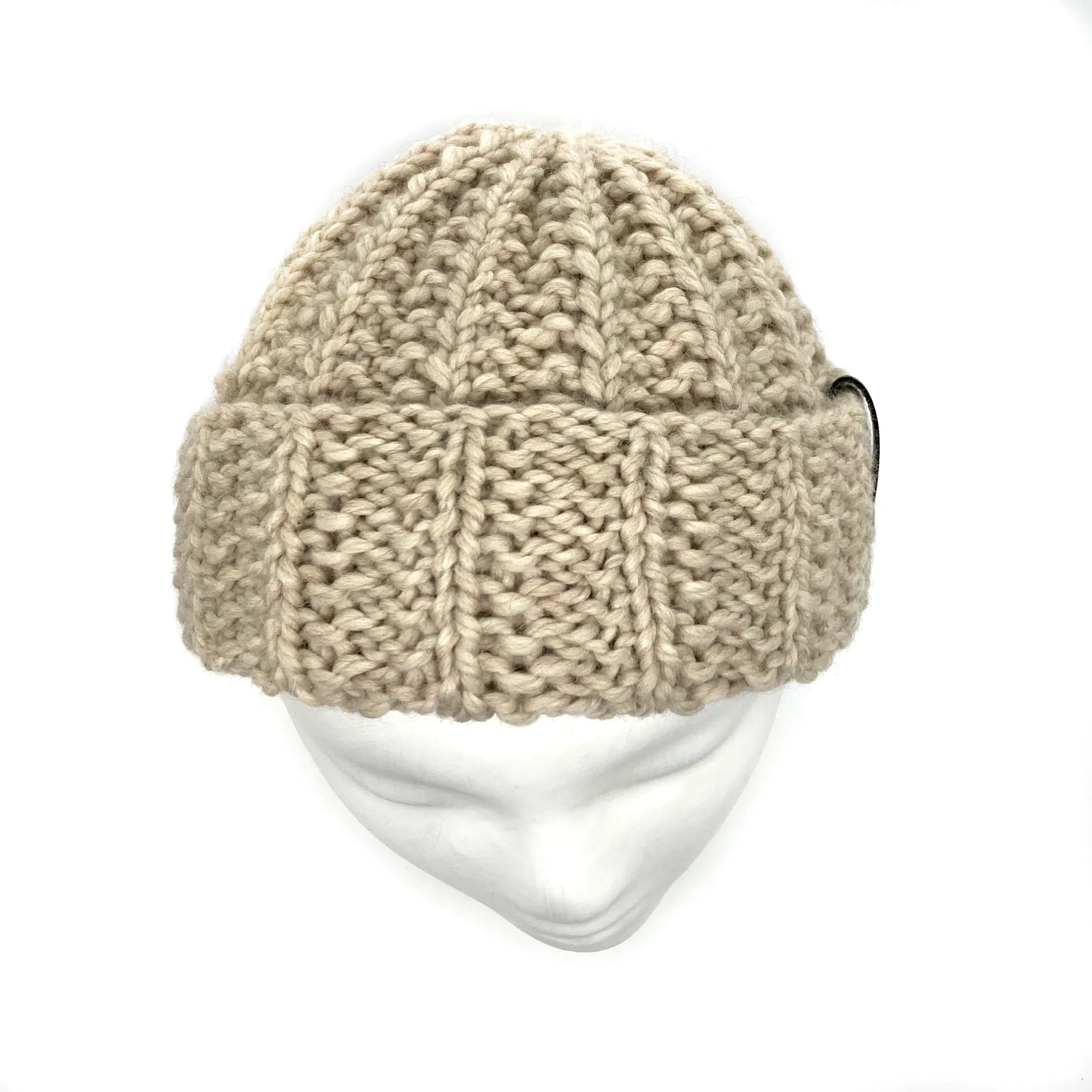 Adult Knit Beanie | Chestnut | Slouchy or Watchman cap | Knit Witts Global