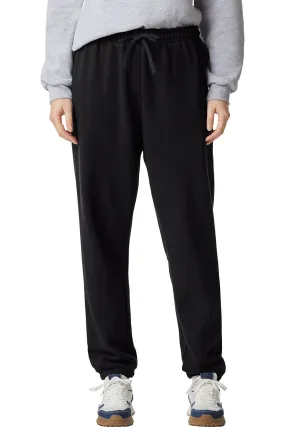 American Apparel Mens ReFlex Fleece Sweatpants w/ Pockets - Black