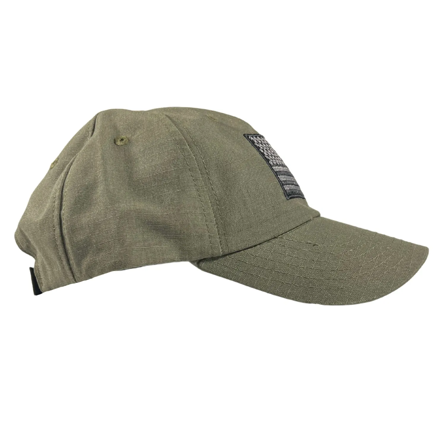 American Flag Ranger Green Full Fabric Ripstop Range Hat