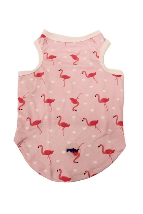 Animate - Pet Cooling Vest -Flamingo - Med -  38cm (Chest: 55cm, Neck: 35cm)