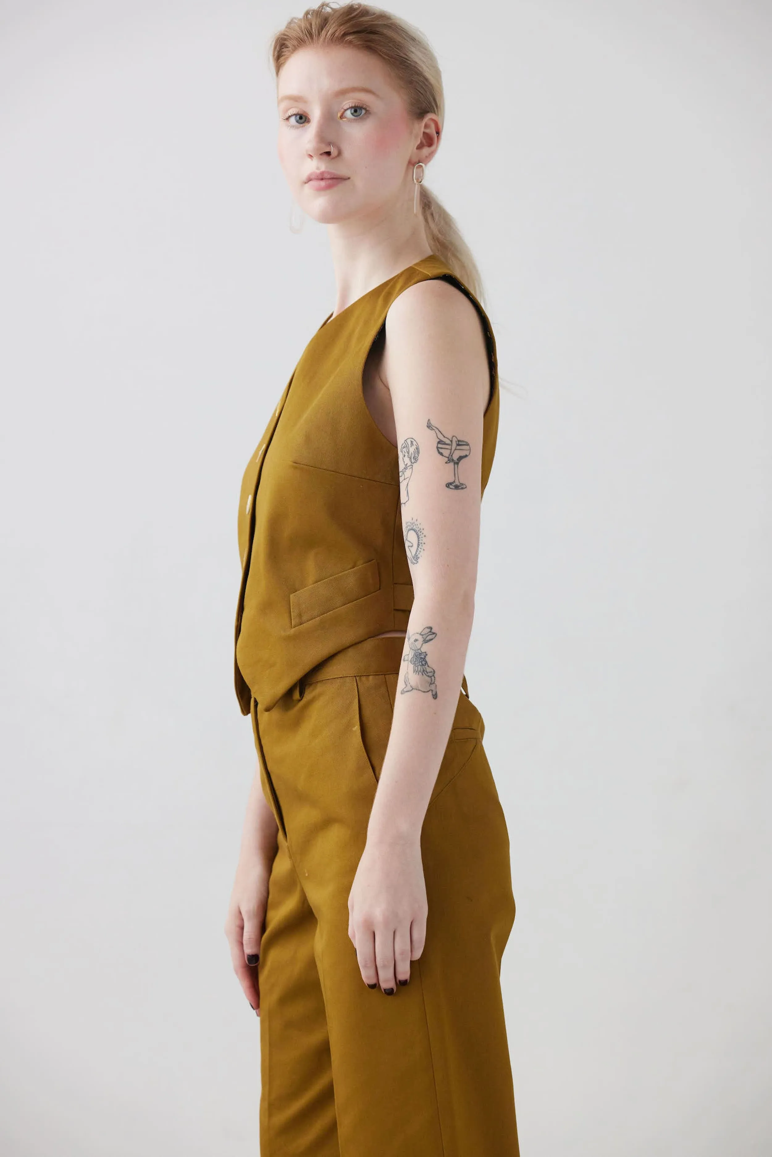 Annie Vest in Cotton Twill