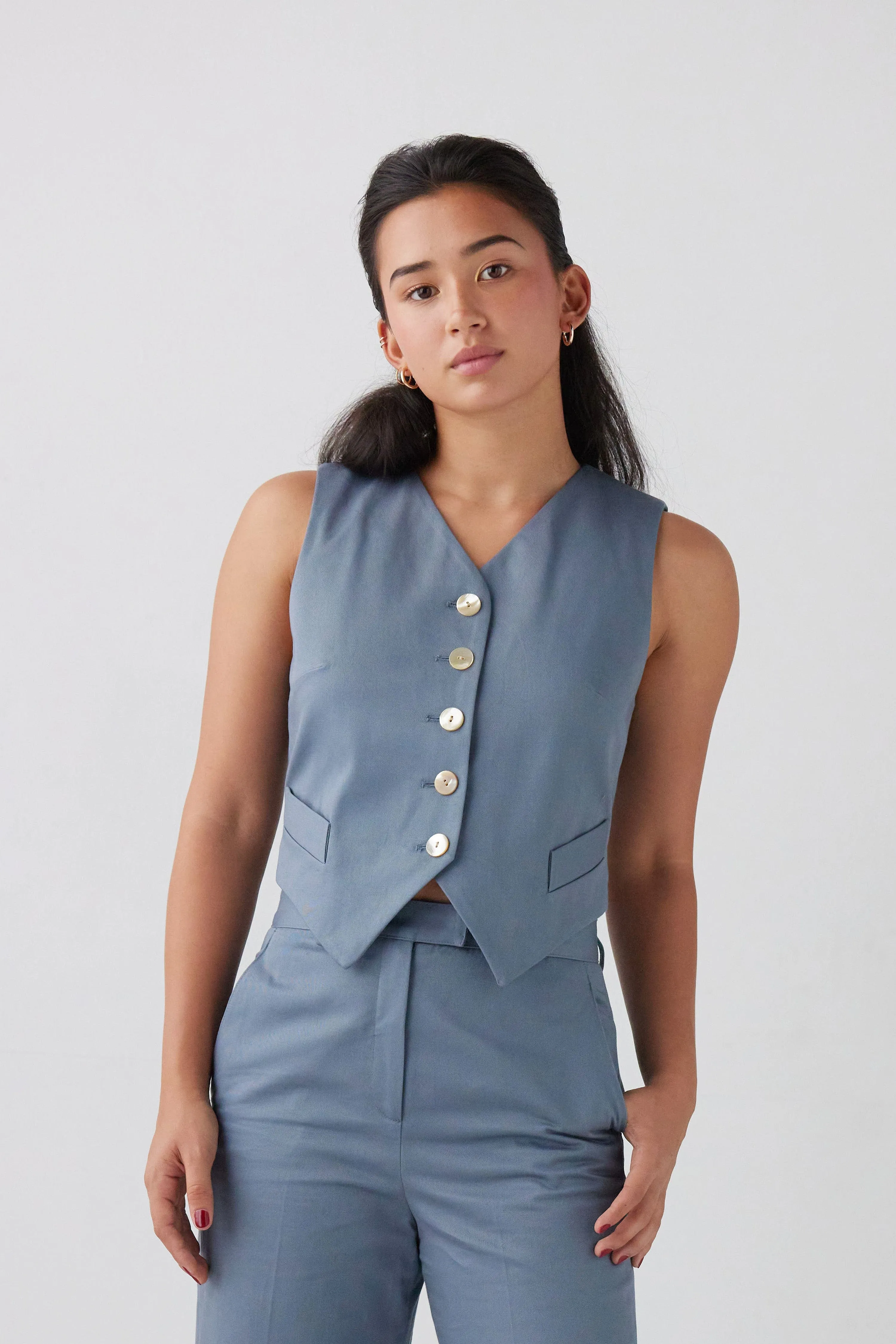 Annie Vest in Cotton Twill