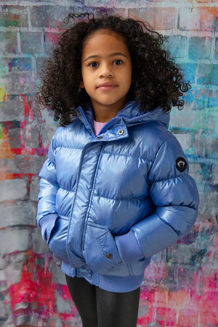 Appaman Puffy Kids Coat - Digital Purple