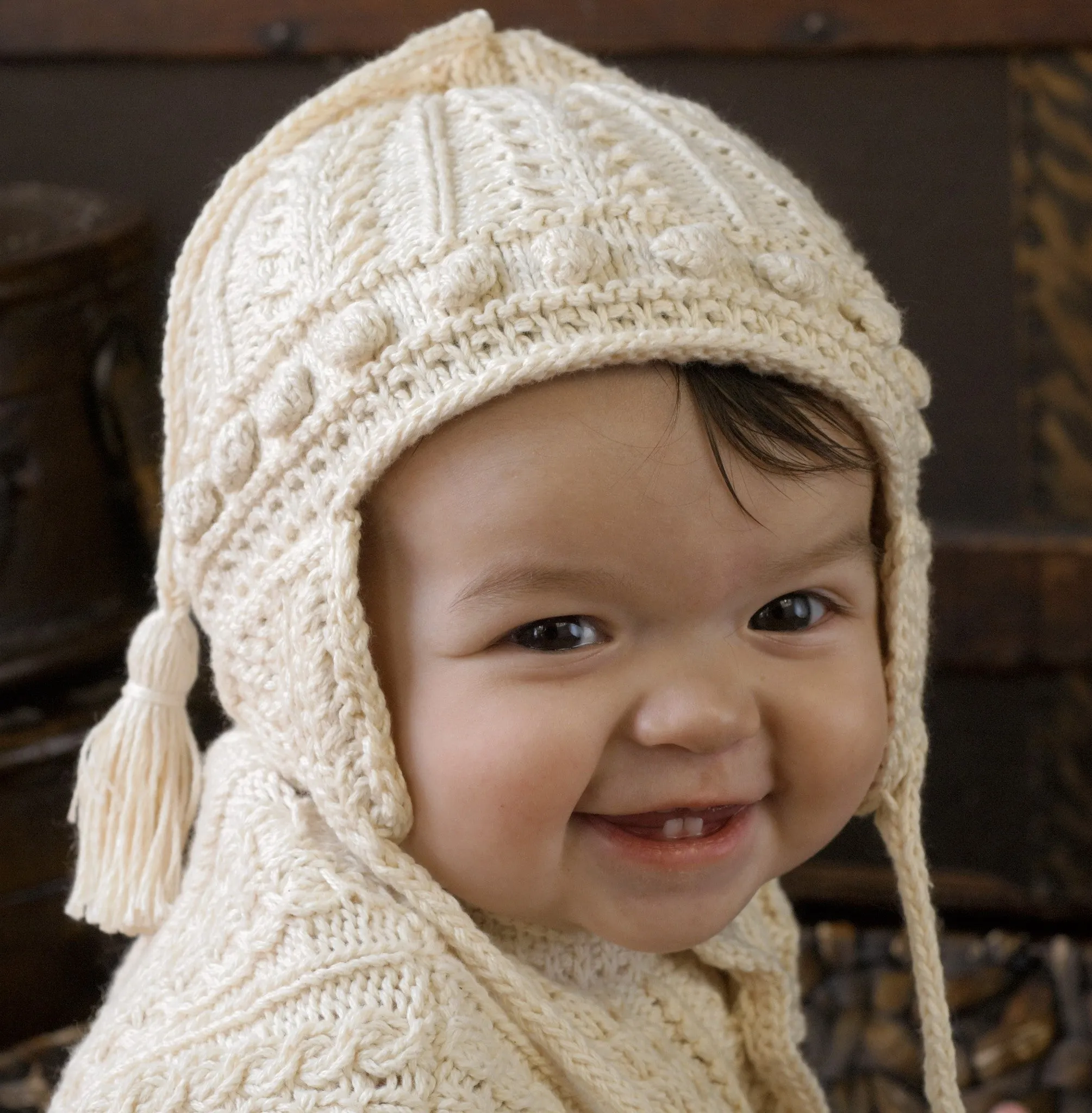 Aran Baby Cotton Hat Kit