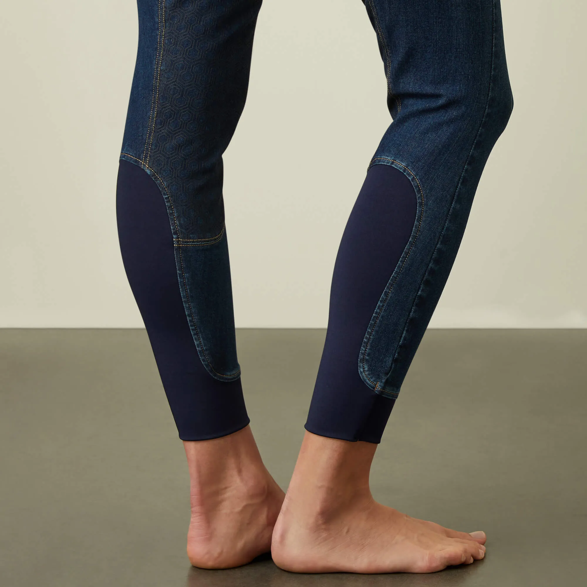 ARIAT Halo Denim Riding Breeches – Womens Full Seat - Marine Blue