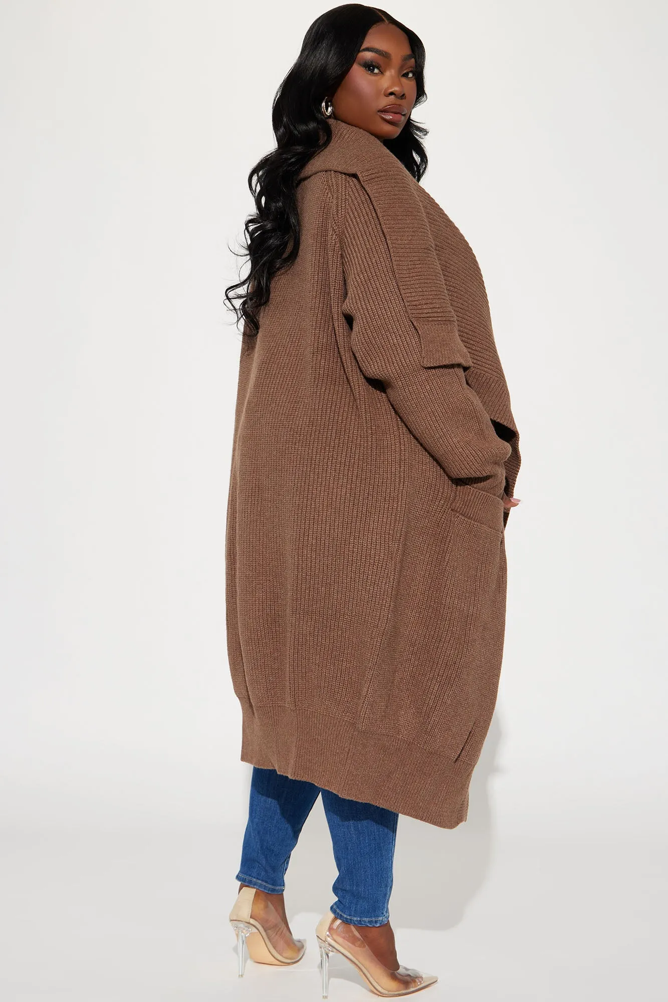 Aspen Sweater Coat - Brown