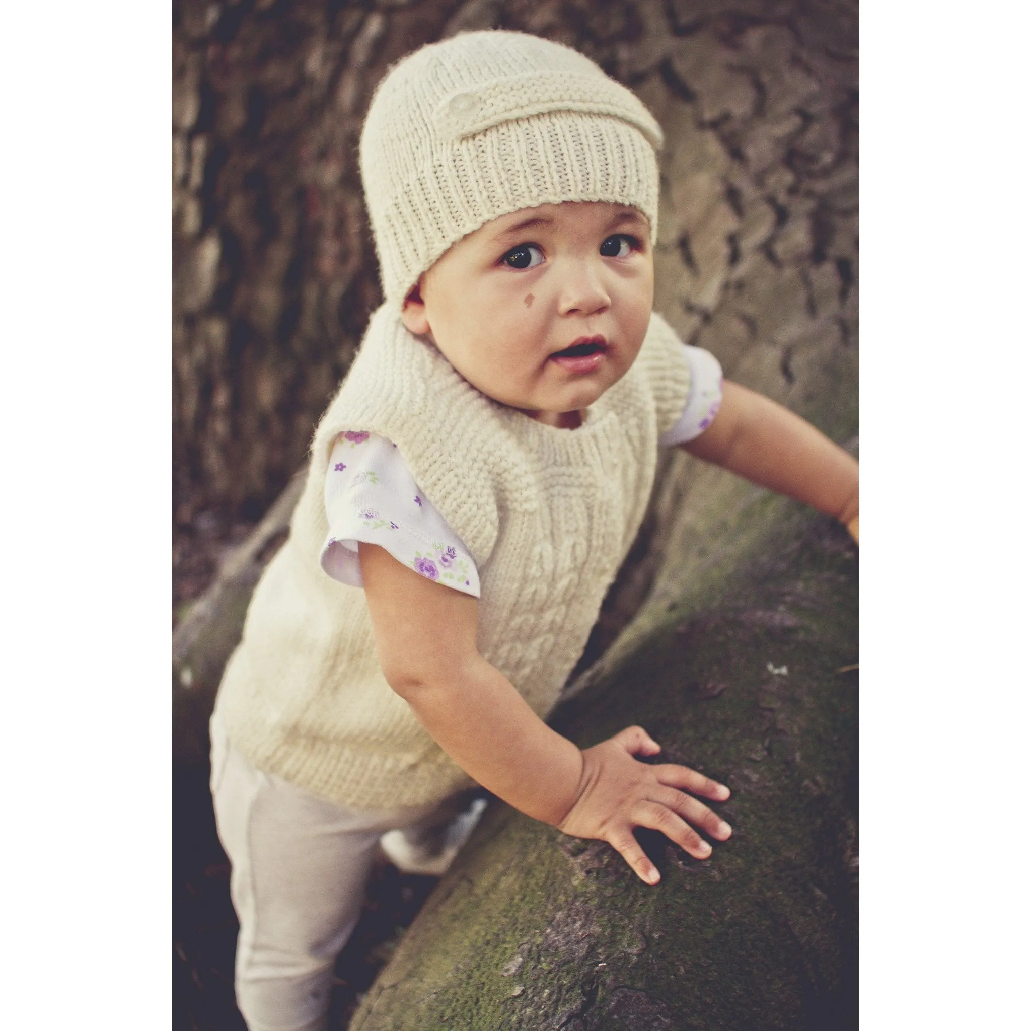 Aubery Vest & Hat Knitting Pattern - 8Ply (BC54)