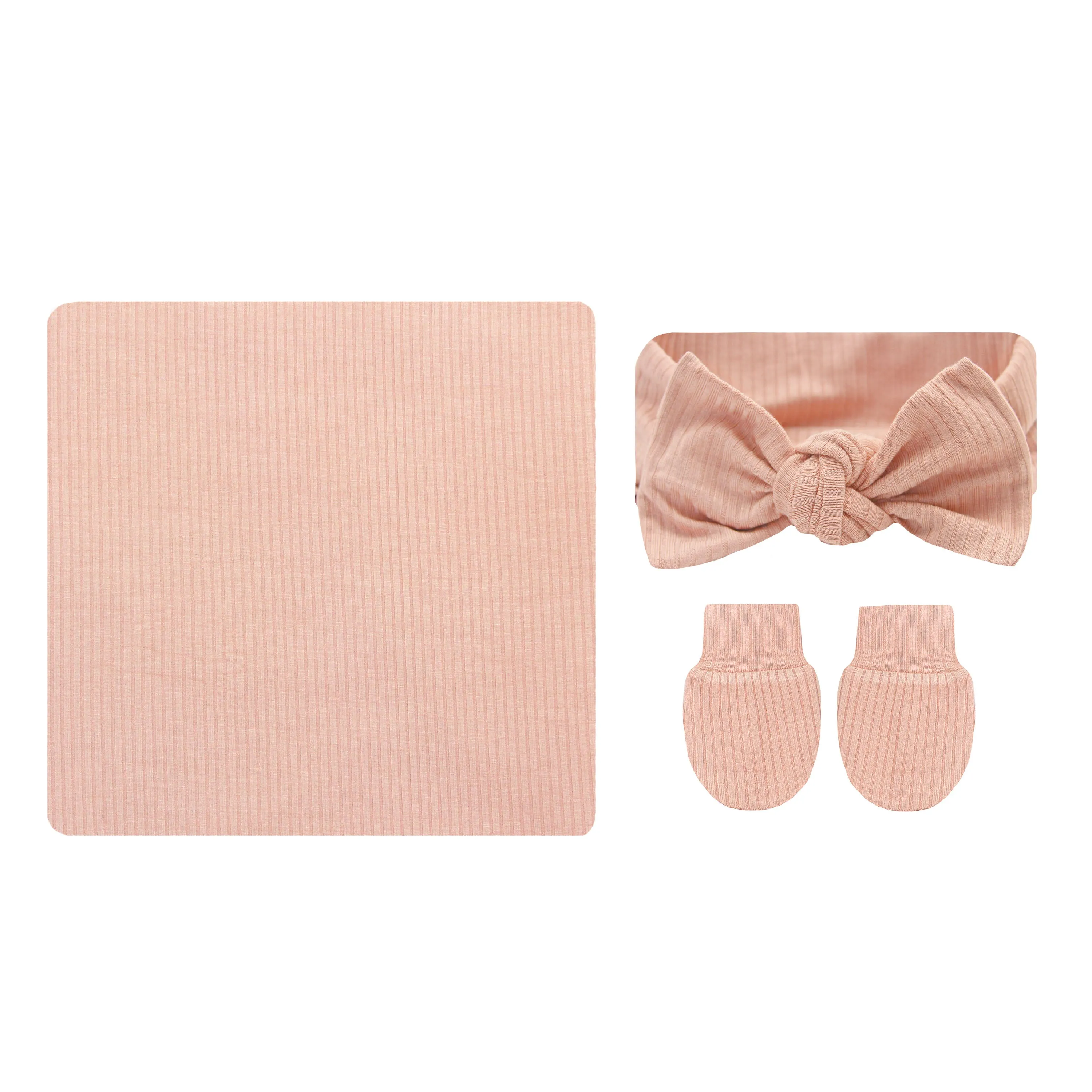 Audrey Ribbed Newborn Headband Bundle