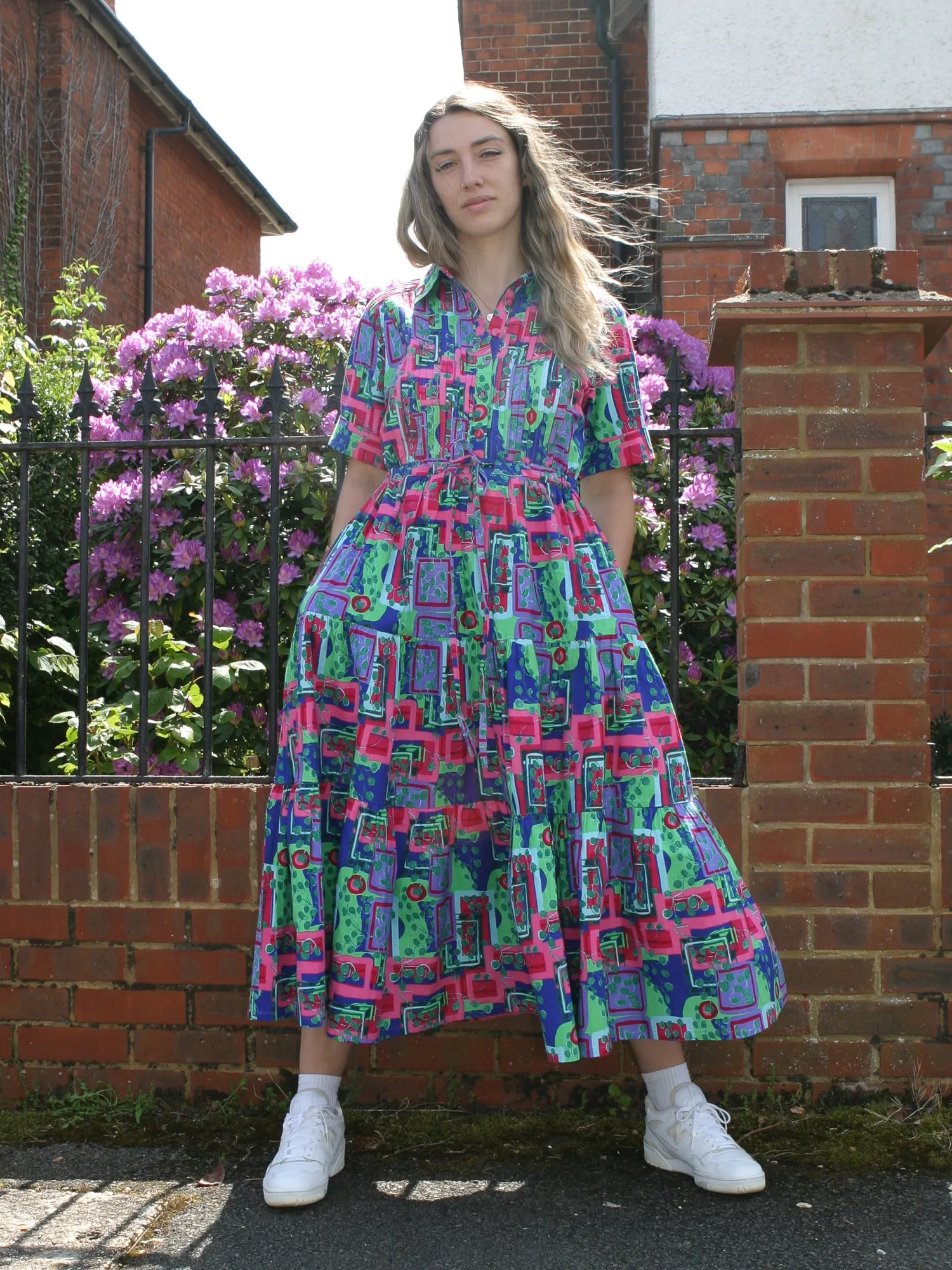 Ayodele Pink Drawstring Dress
