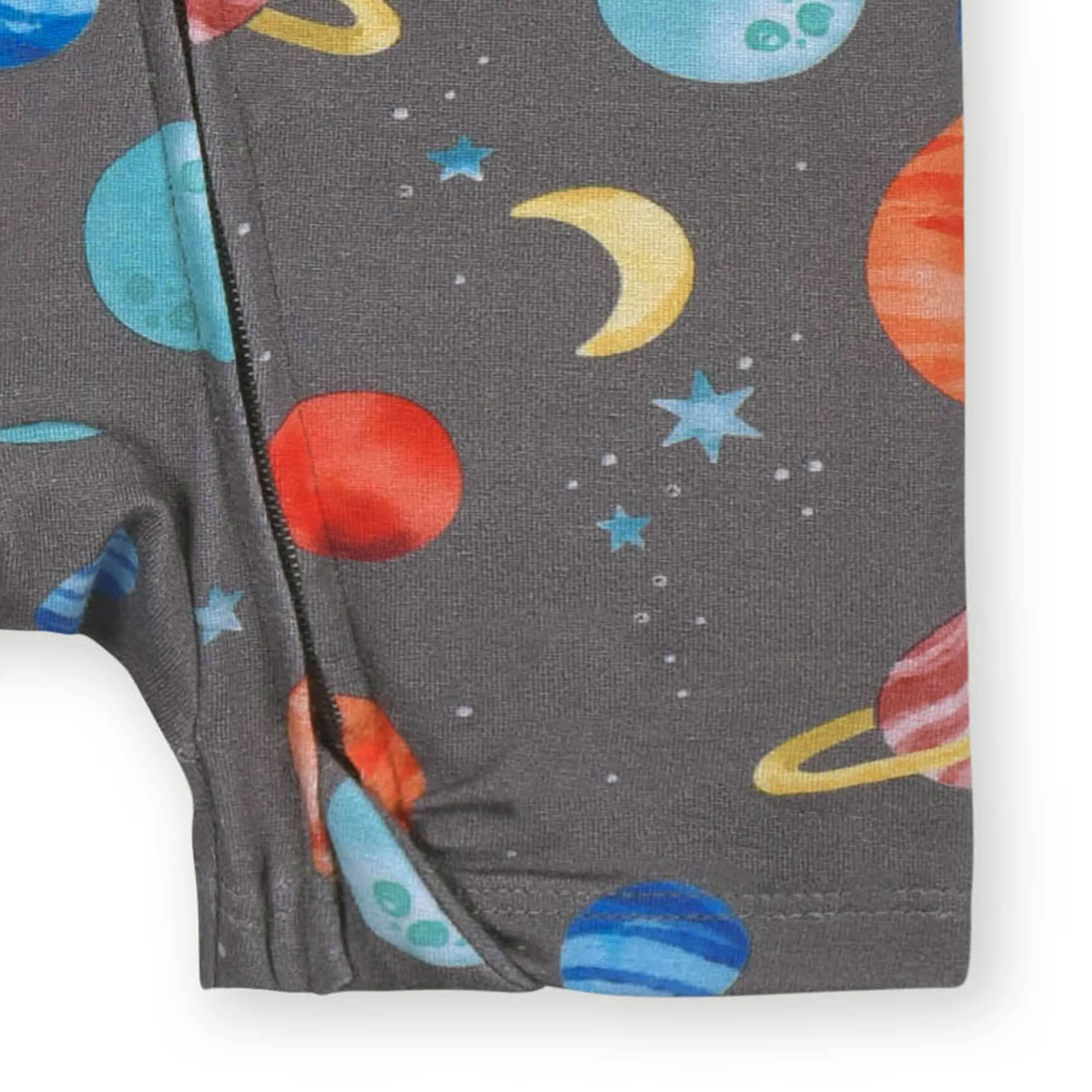 Baby Outer Space Buttery Soft Viscose Made from Eucalyptus Snug Fit Romper