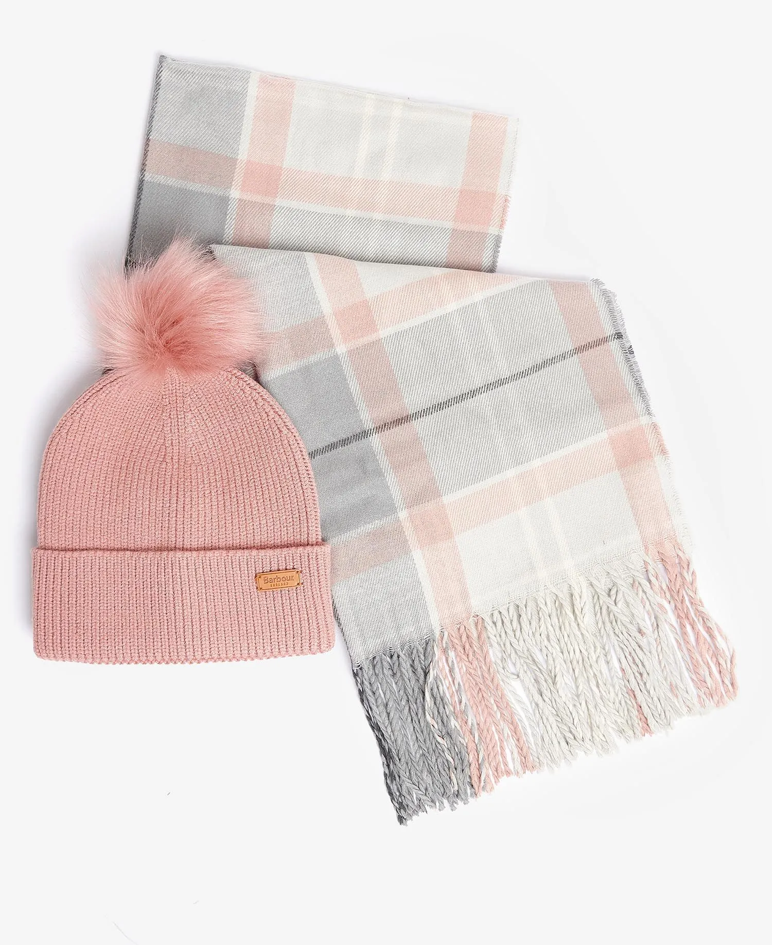 Barbour Dover Beanie & Hailes Scarf Gift Set