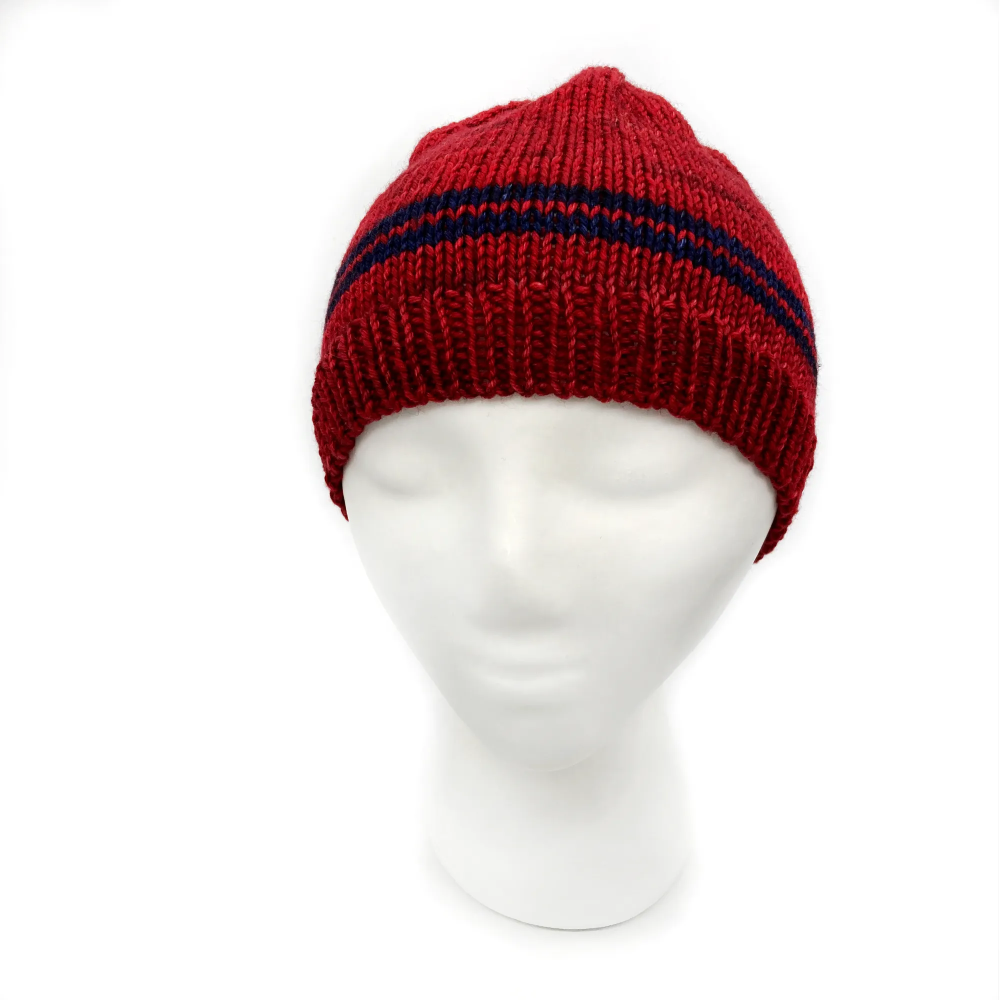 Basic Beanie | 100% Superwash Merino Wool | Combo Blue