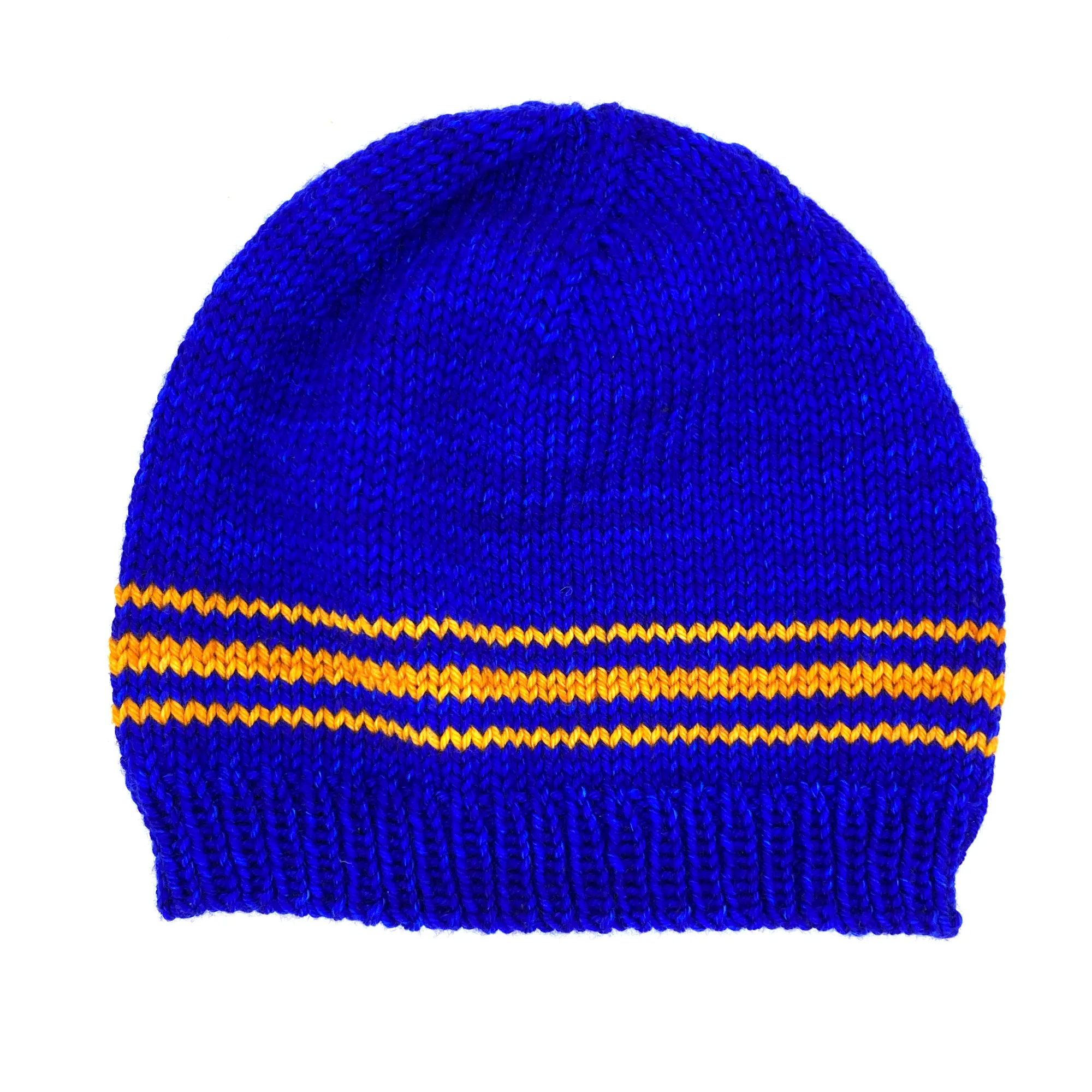 Basic Beanie | 100% Superwash Merino Wool | Combo Blue