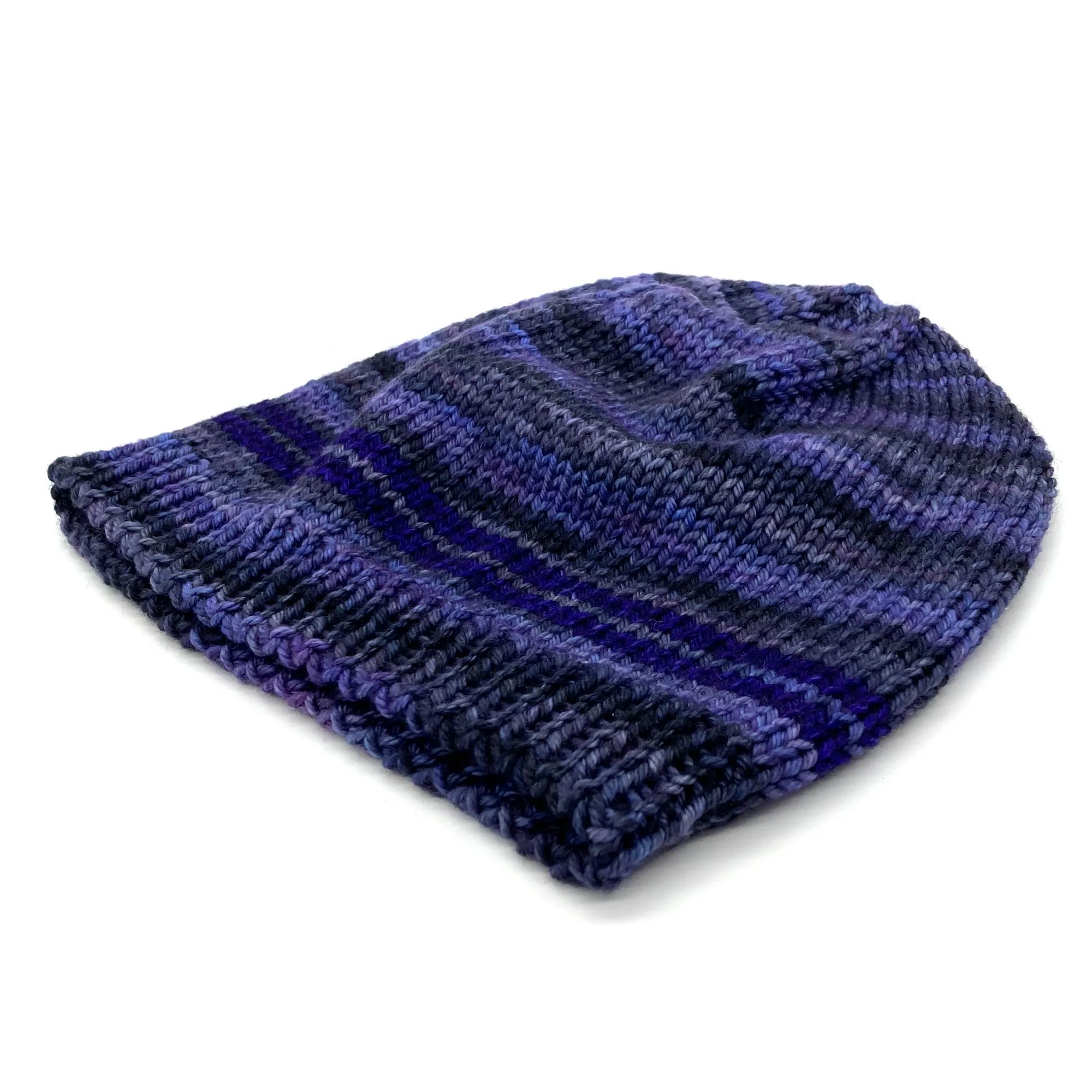 Basic Beanie | 100% Superwash Merino Wool | Combo Blue