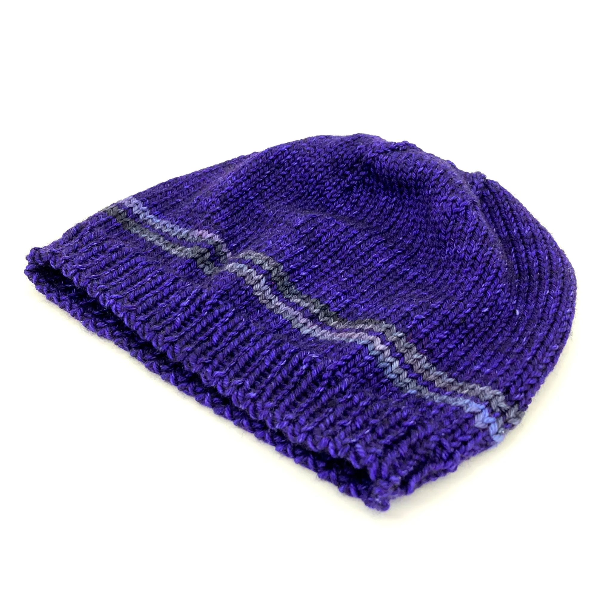 Basic Beanie | 100% Superwash Merino Wool | Combo Blue