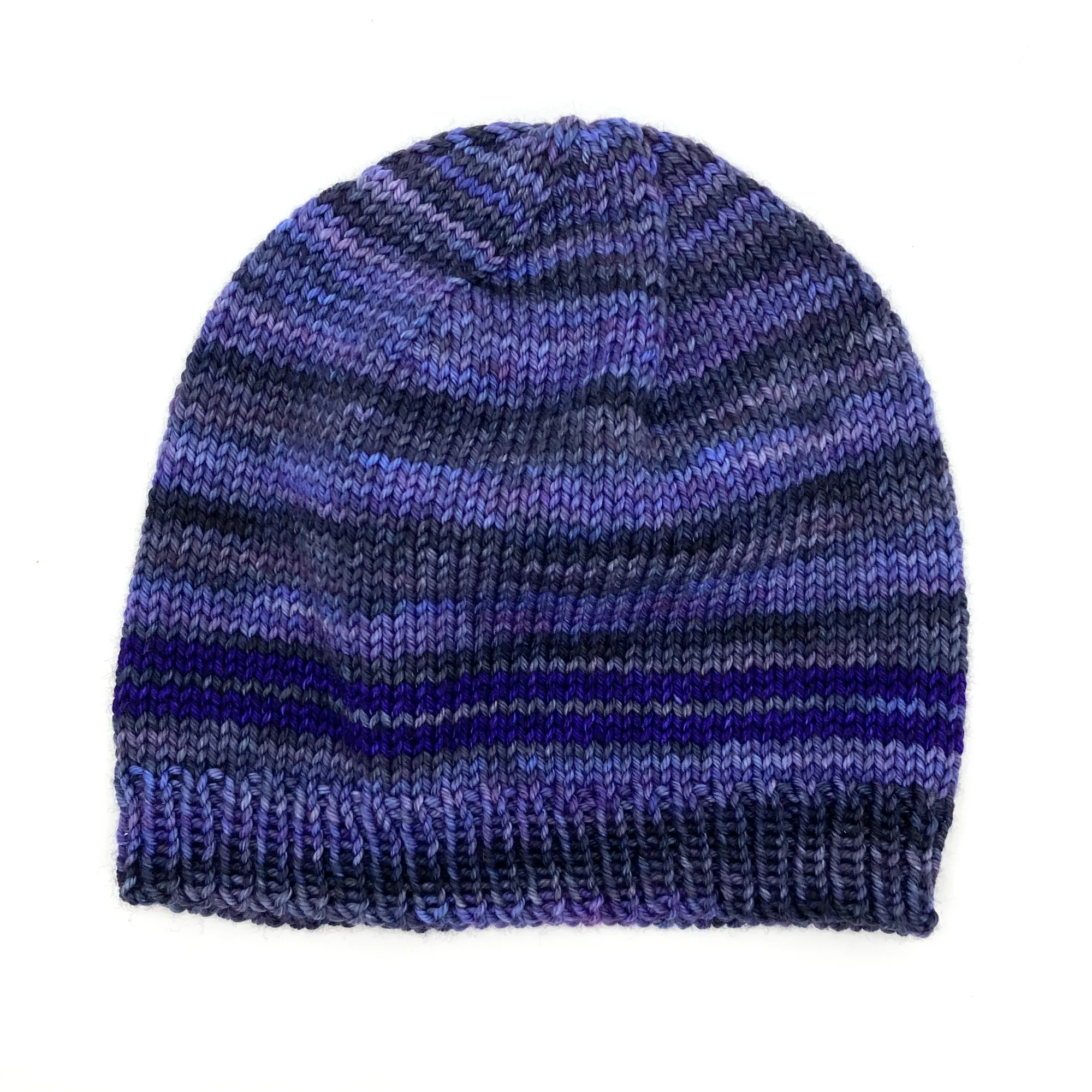 Basic Beanie | 100% Superwash Merino Wool | Combo Blue