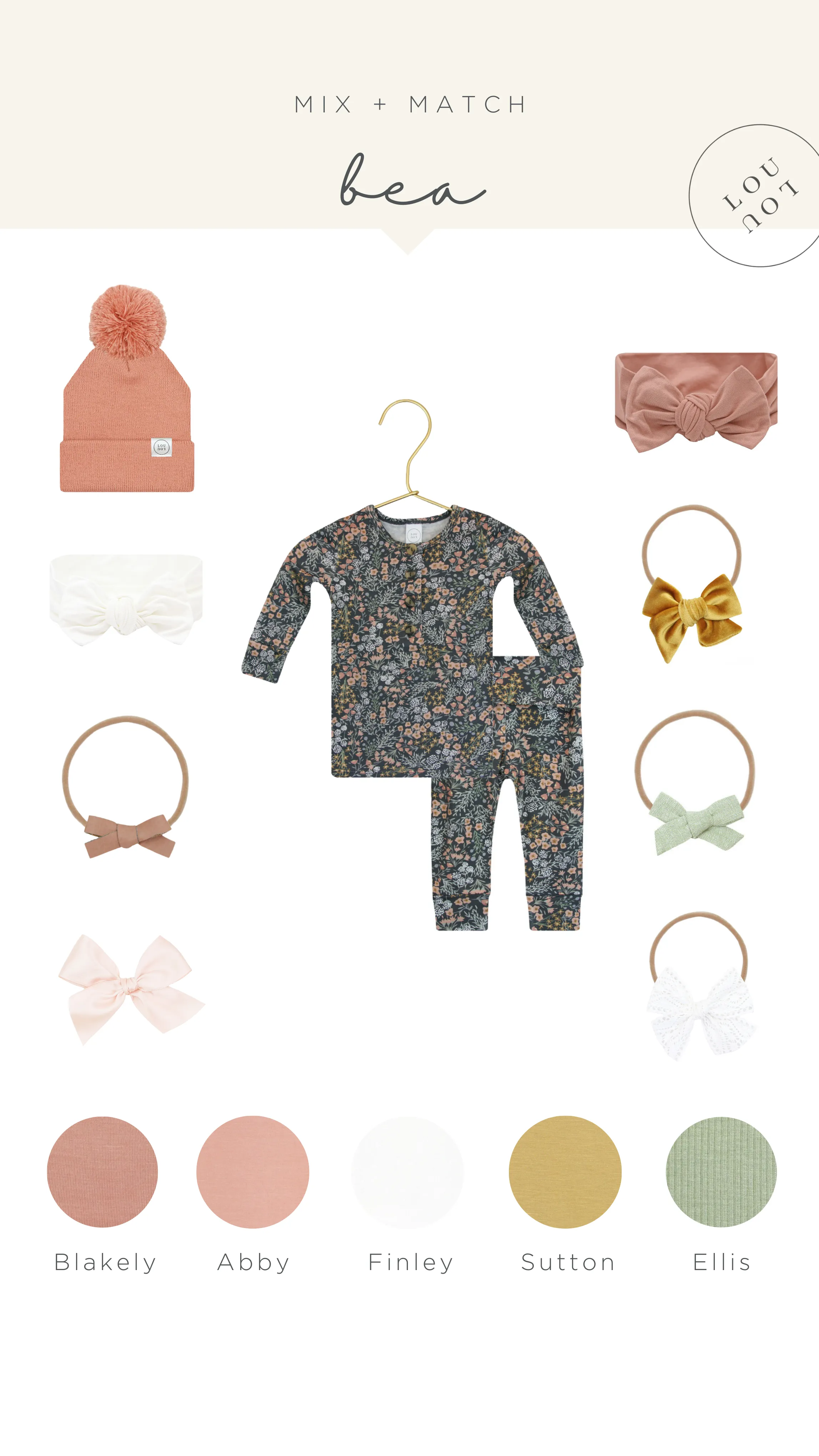 Bea Newborn Headband Bundle (Gown)