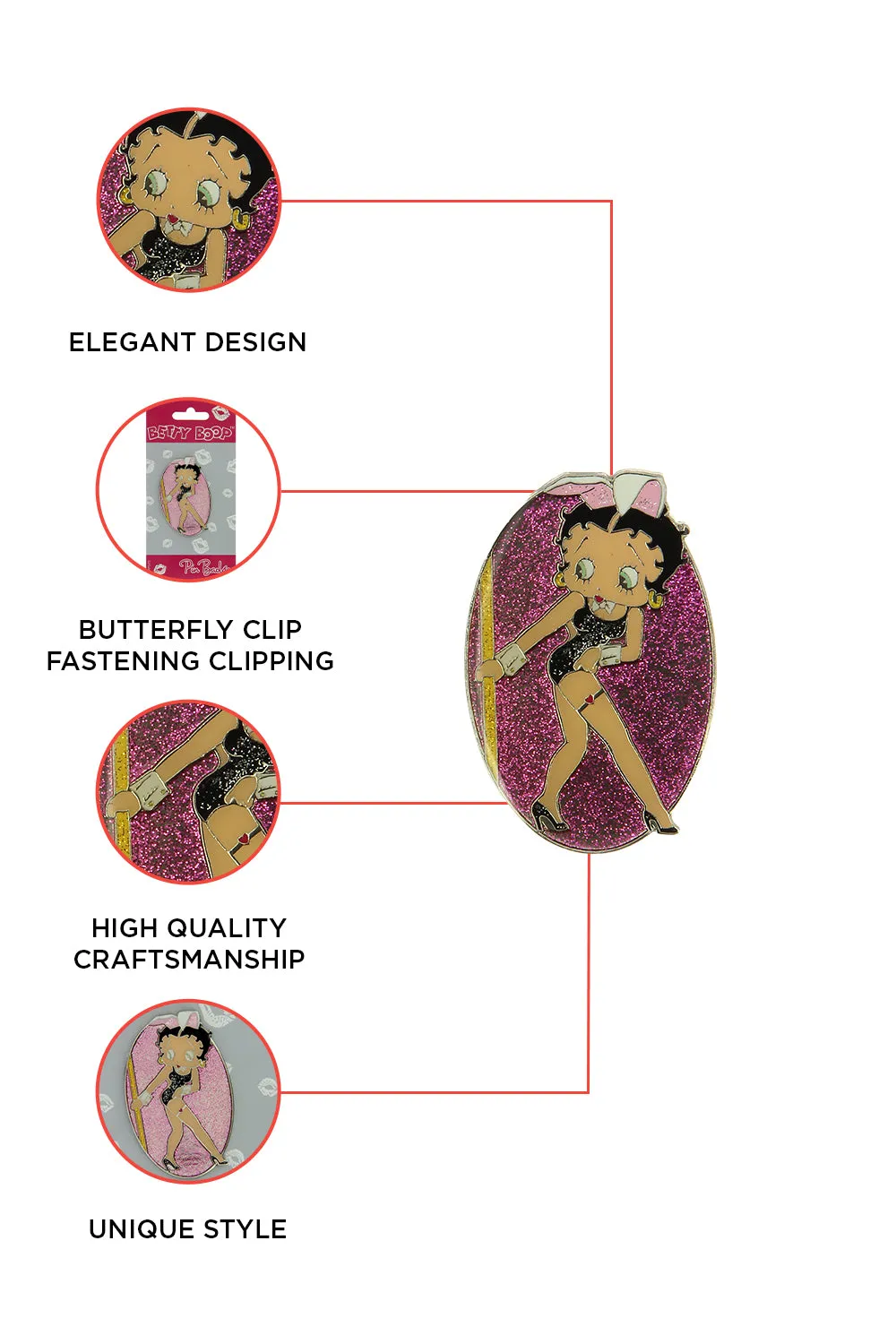 Betty Boop Lapel Pin Bunny