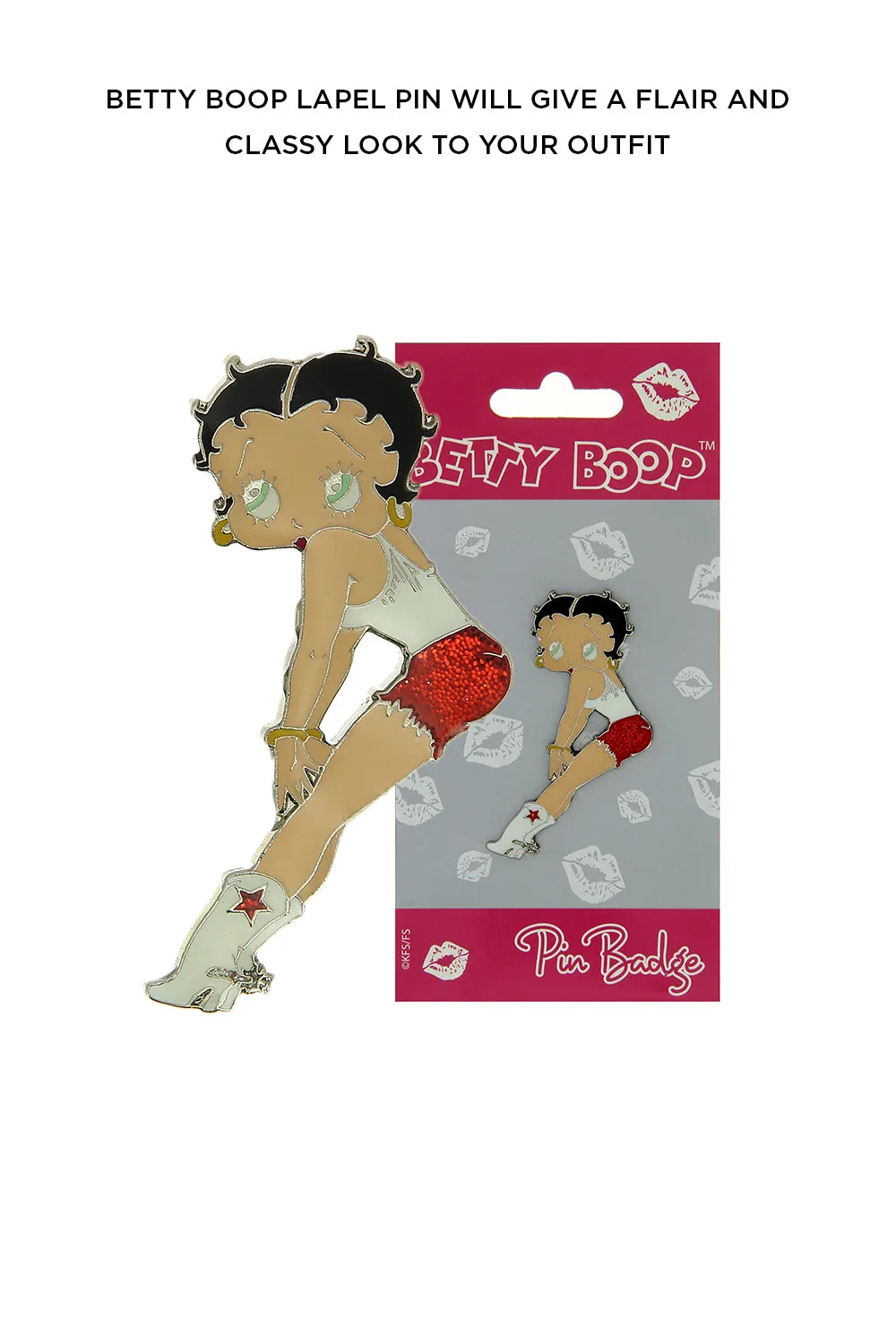 Betty Boop Lapel Pin - Cutie