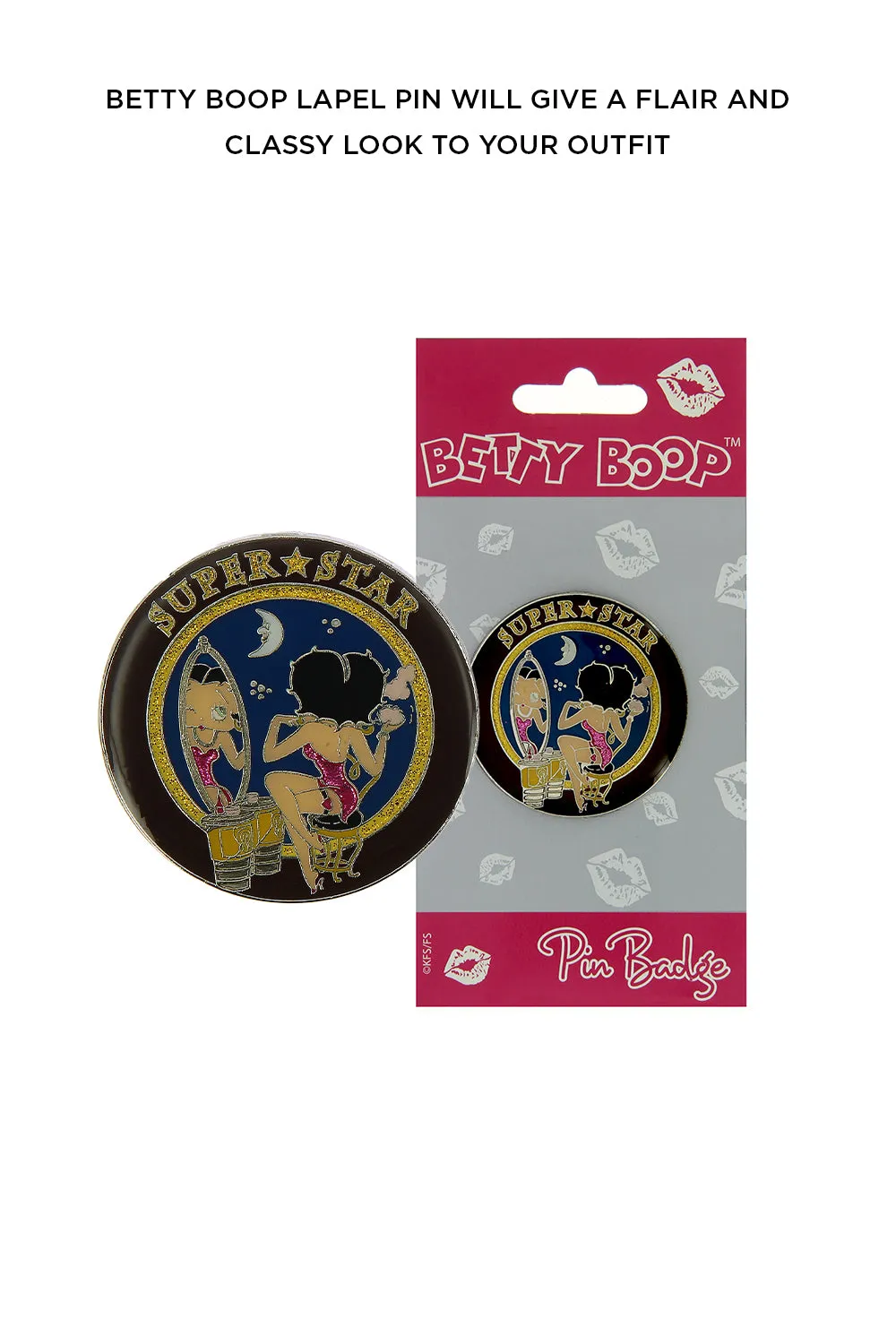 Betty Boop Lapel Pin Superstar