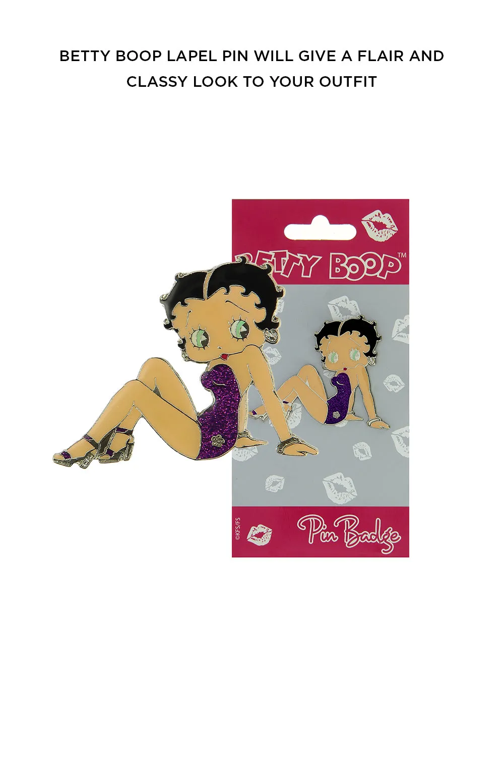 Betty Boop Lapel Pin - Swimsuit