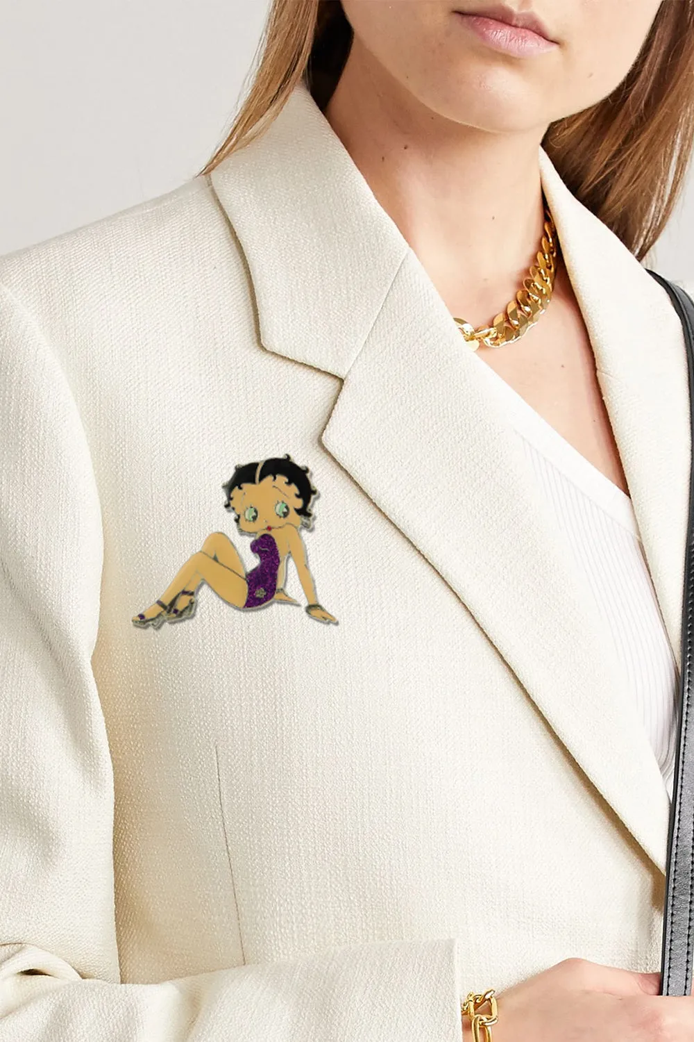 Betty Boop Lapel Pin - Swimsuit