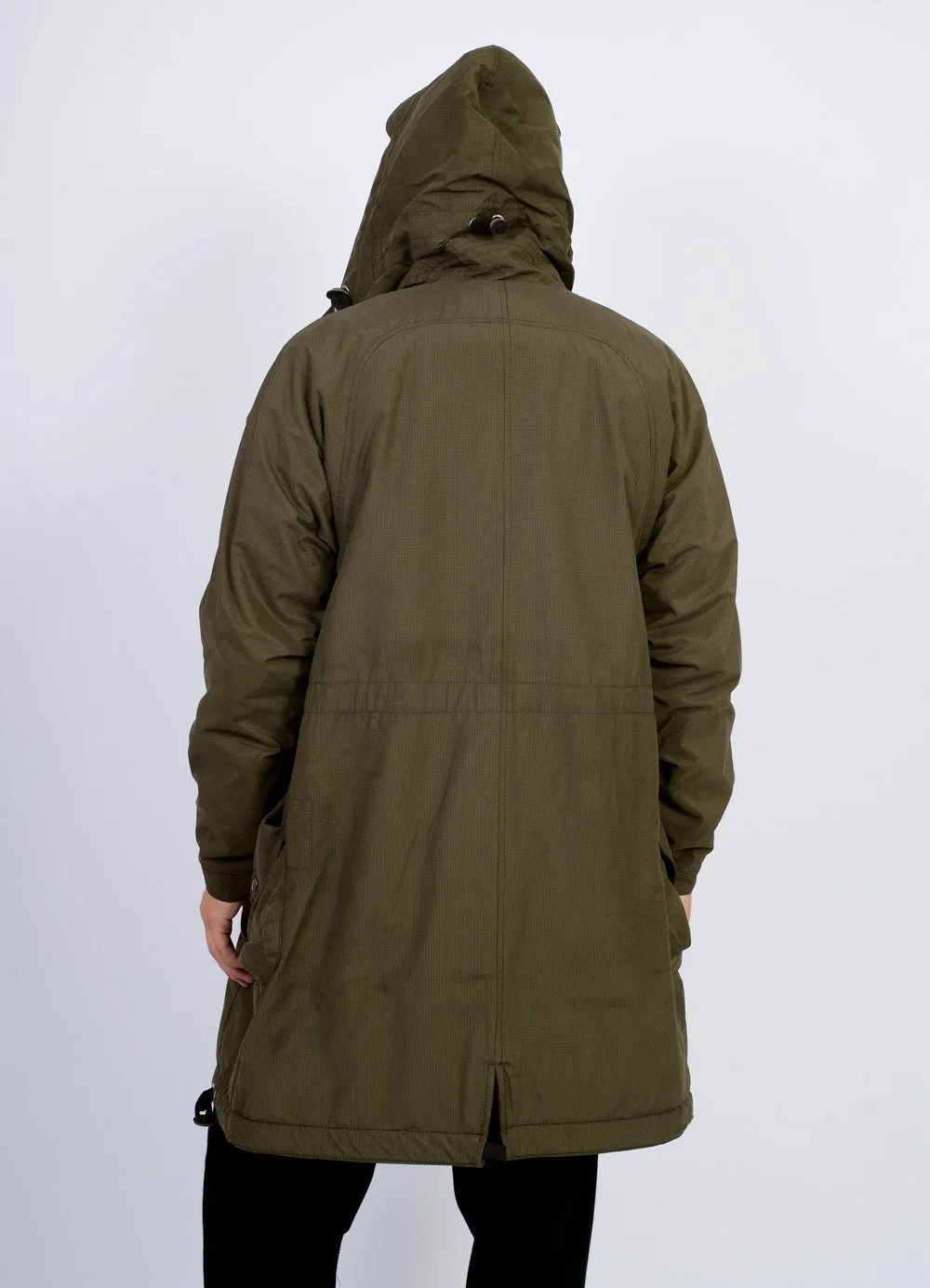 BJARNE | Hooded Wool Lined Coat | Tech Army