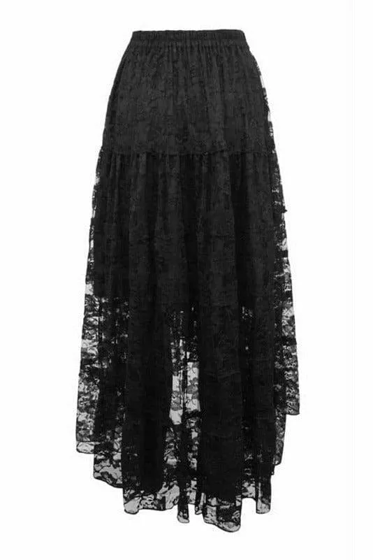 Black Lace Skirt