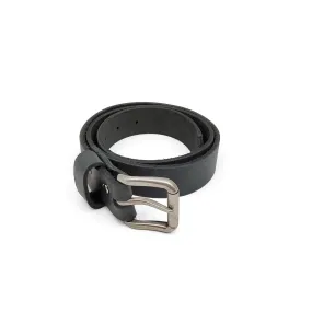 Black Leather Casual Belt