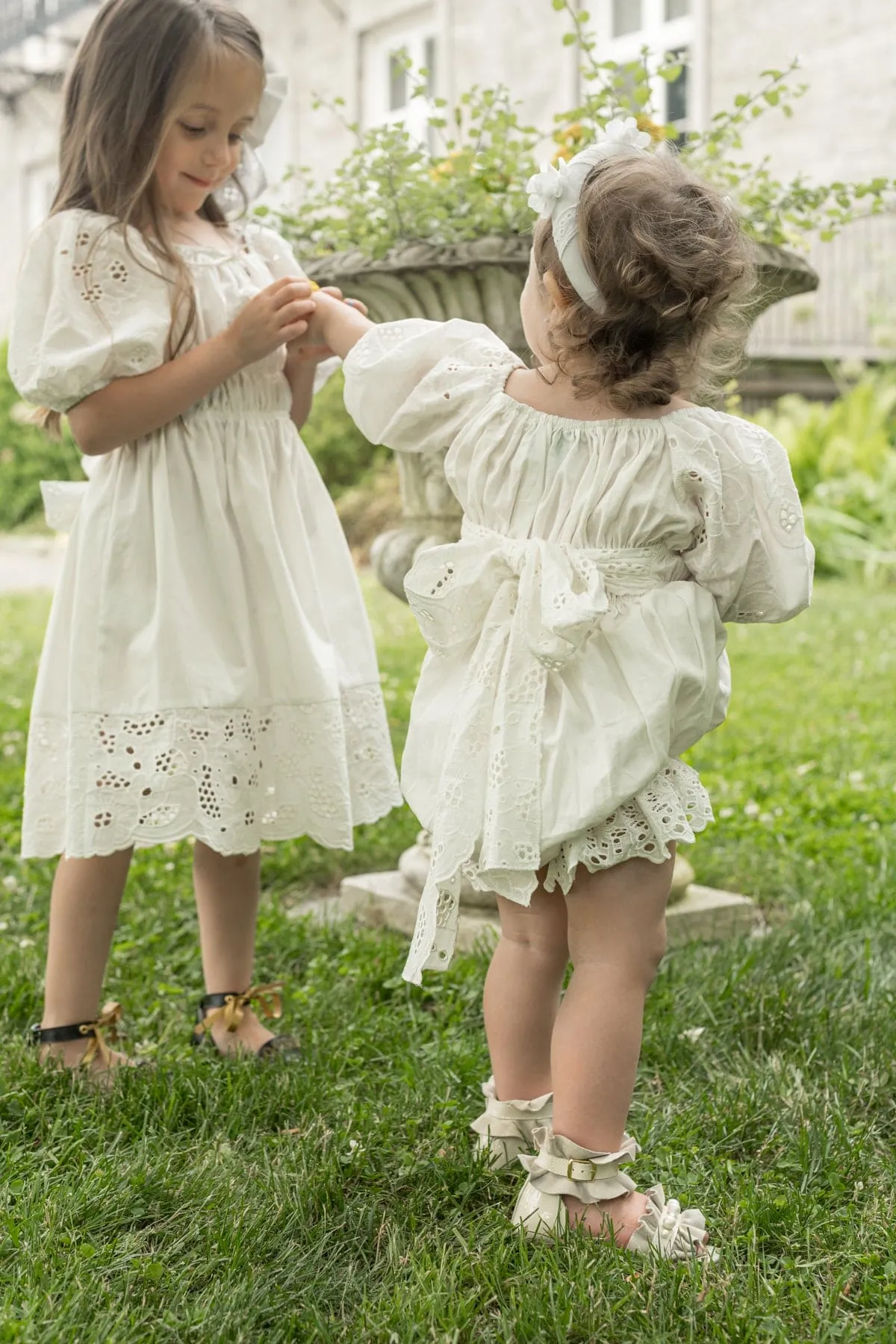 Blanca White Cotton Romper