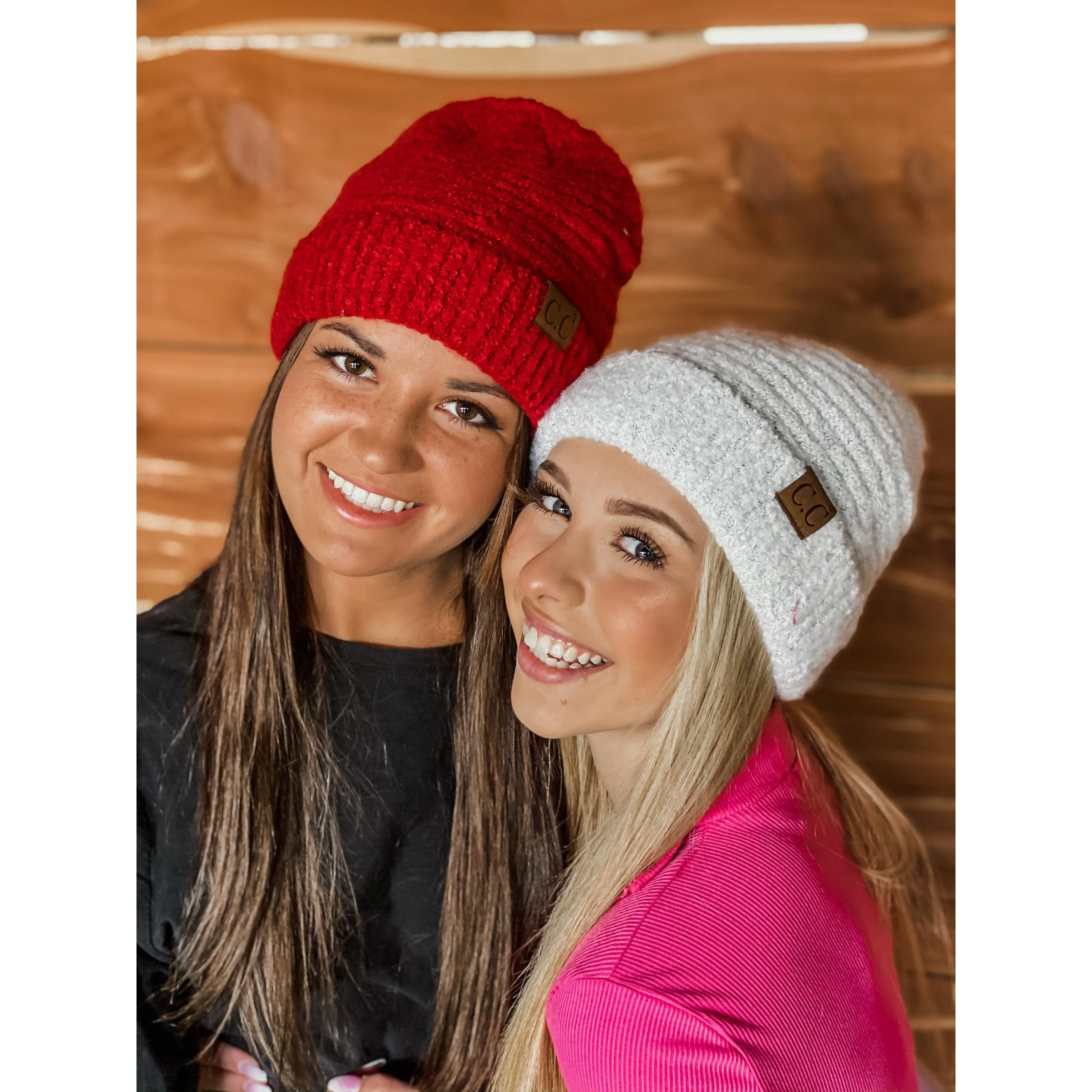 Boucle Knit CC Beanie (Multiple Colors)