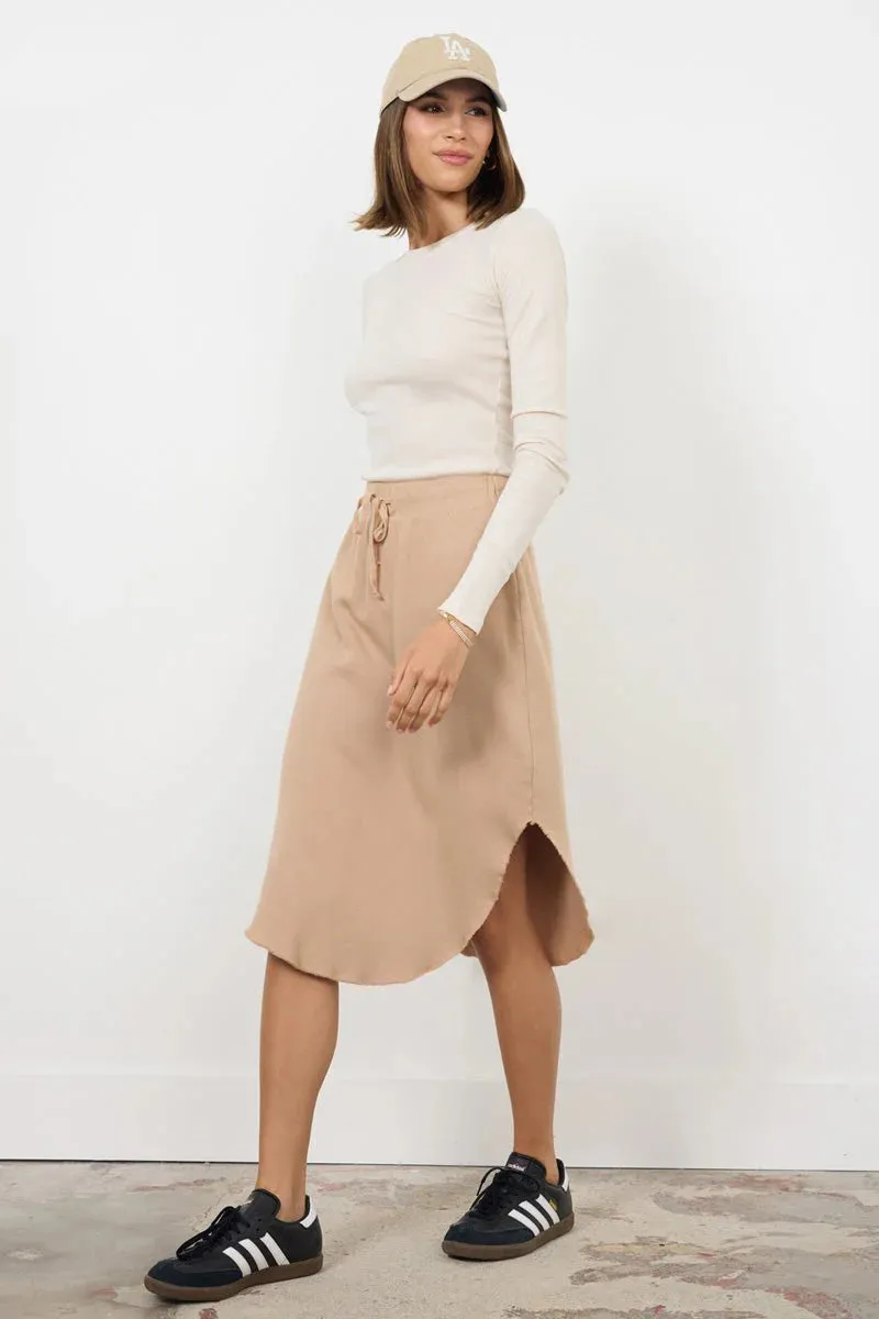 Brenna Skirt-Sand