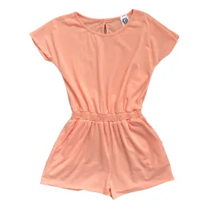 Bright Coral Romper