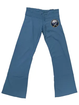 Buffalo Sabres Retro Brand WOMEN'S Dusty Blue Raw Edge Drawstring Sweatpants