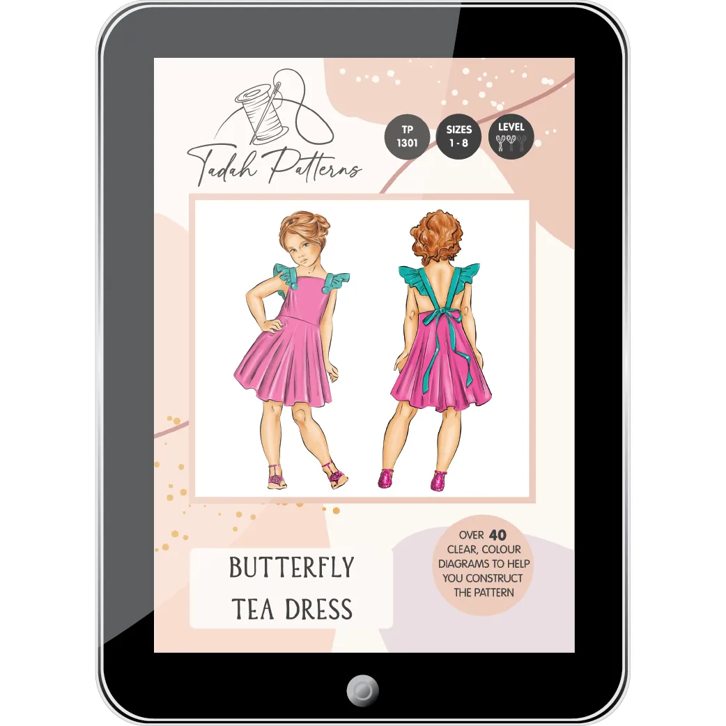 Butterfly Tea Dress Sewing Pattern