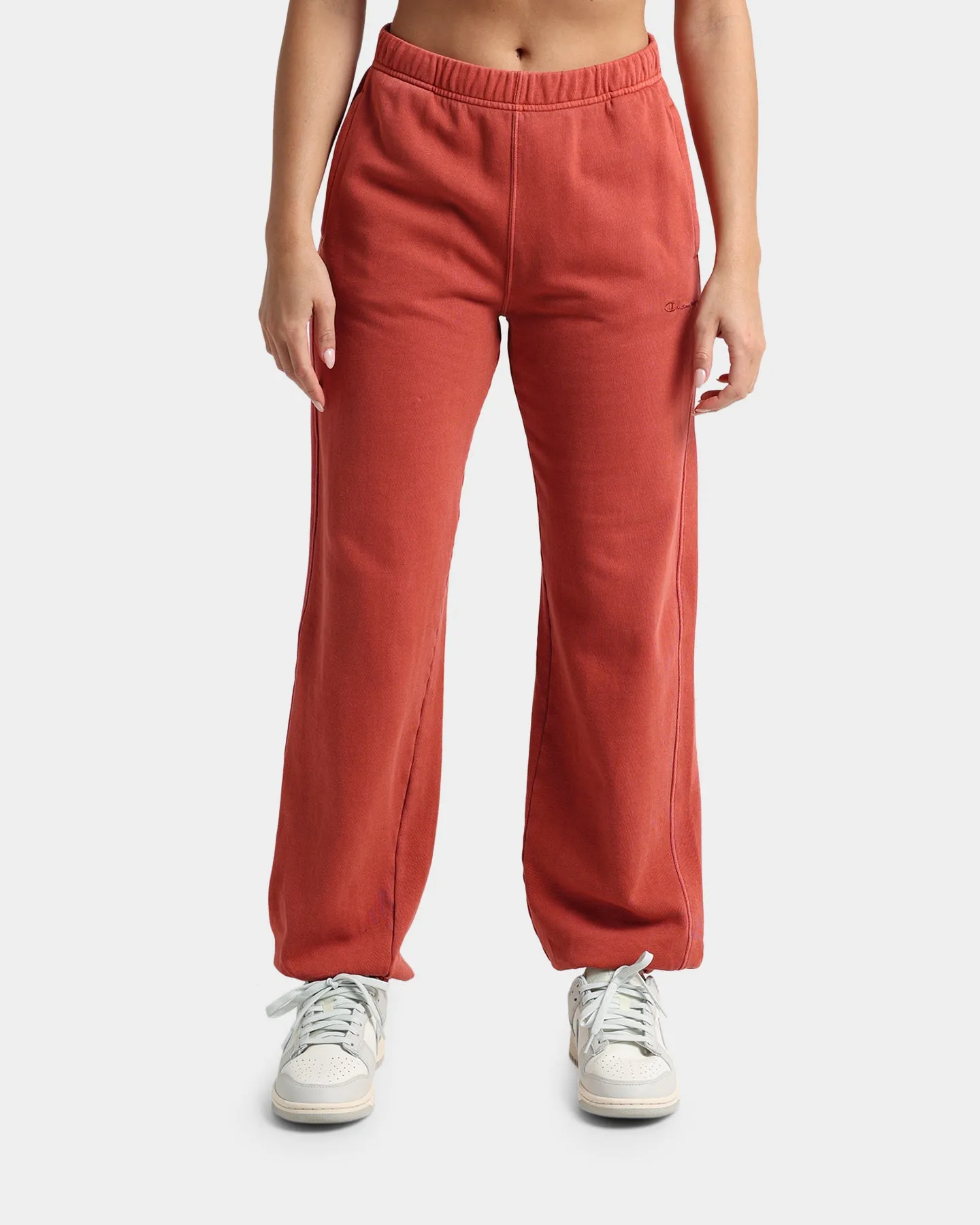 Champion Women's Lightweight Vintage Dye Joggers Sandalwood Red